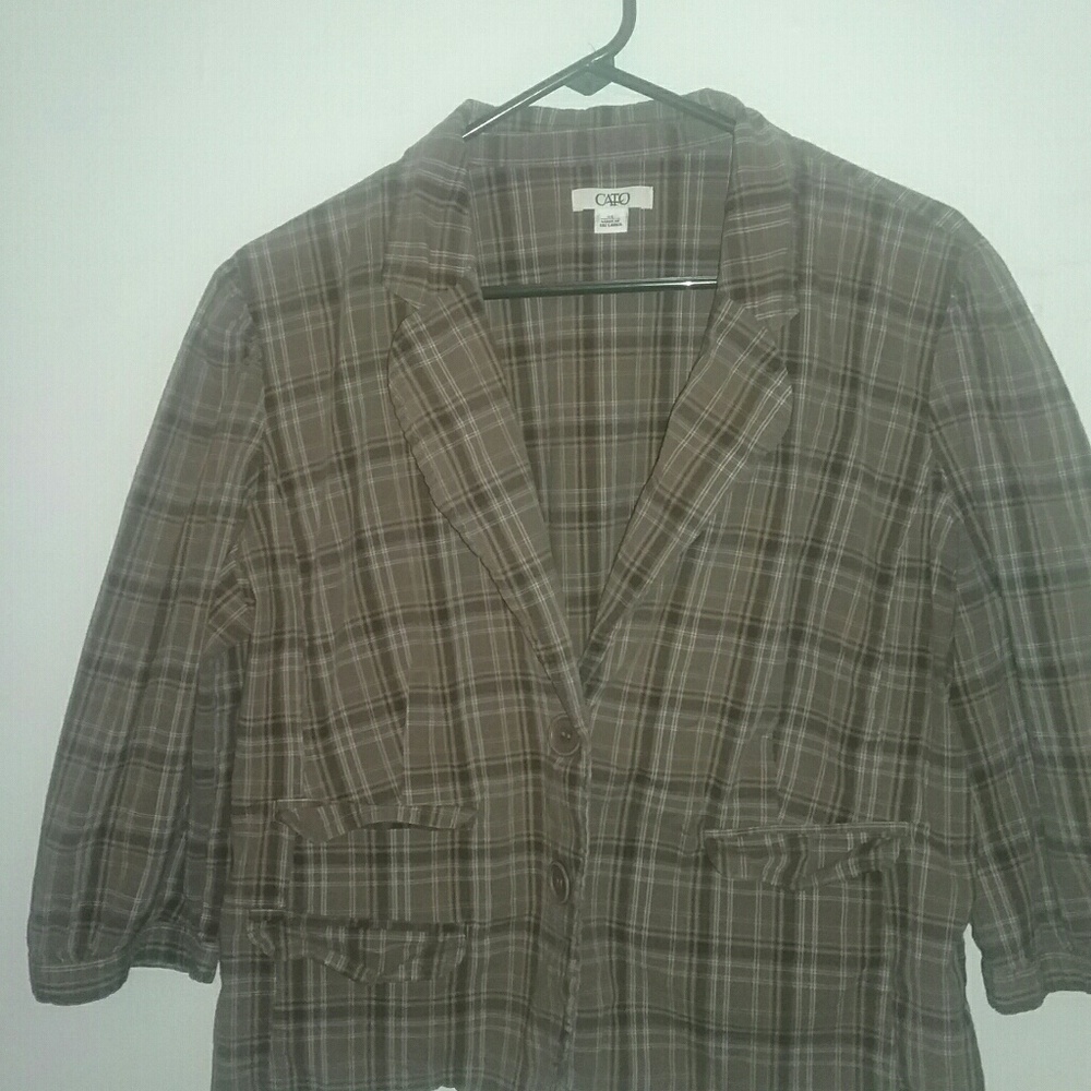 3/4 length mock blazer
